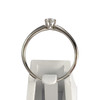 Solitaire d'occasion or 750 blanc diamant - vue V3
