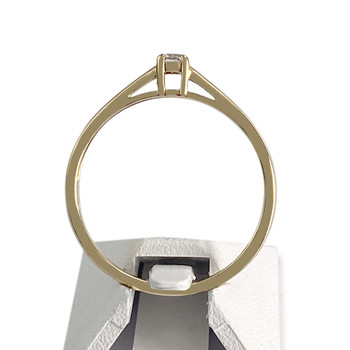 Solitaire d'occasion or 750 jaune diamant