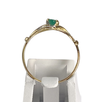 Bague d'occasion 2 tons 750 émeraude