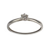 Solitaire d'occasion or 750 blanc diamant - vue V1