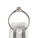 Solitaire d'occasion or 750 blanc diamant - vue 3