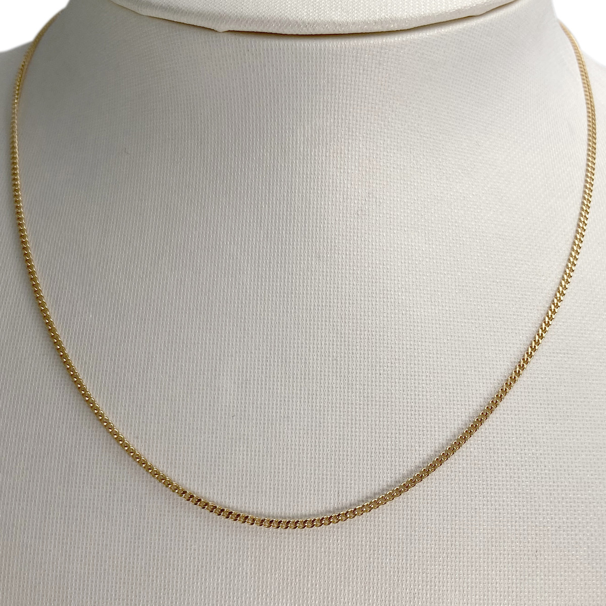 Tweedehands ketting van 750 geelgoud met forcat-schakels, 40,5 cm - afbeelding 2