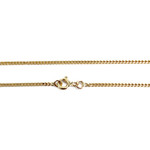 Tweedehands ketting van 750 geelgoud met forcat-schakels, 40,5 cm - afbeelding 3