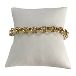 Bracelet d'occasion or 750 jaune maille jaseron - vue 1