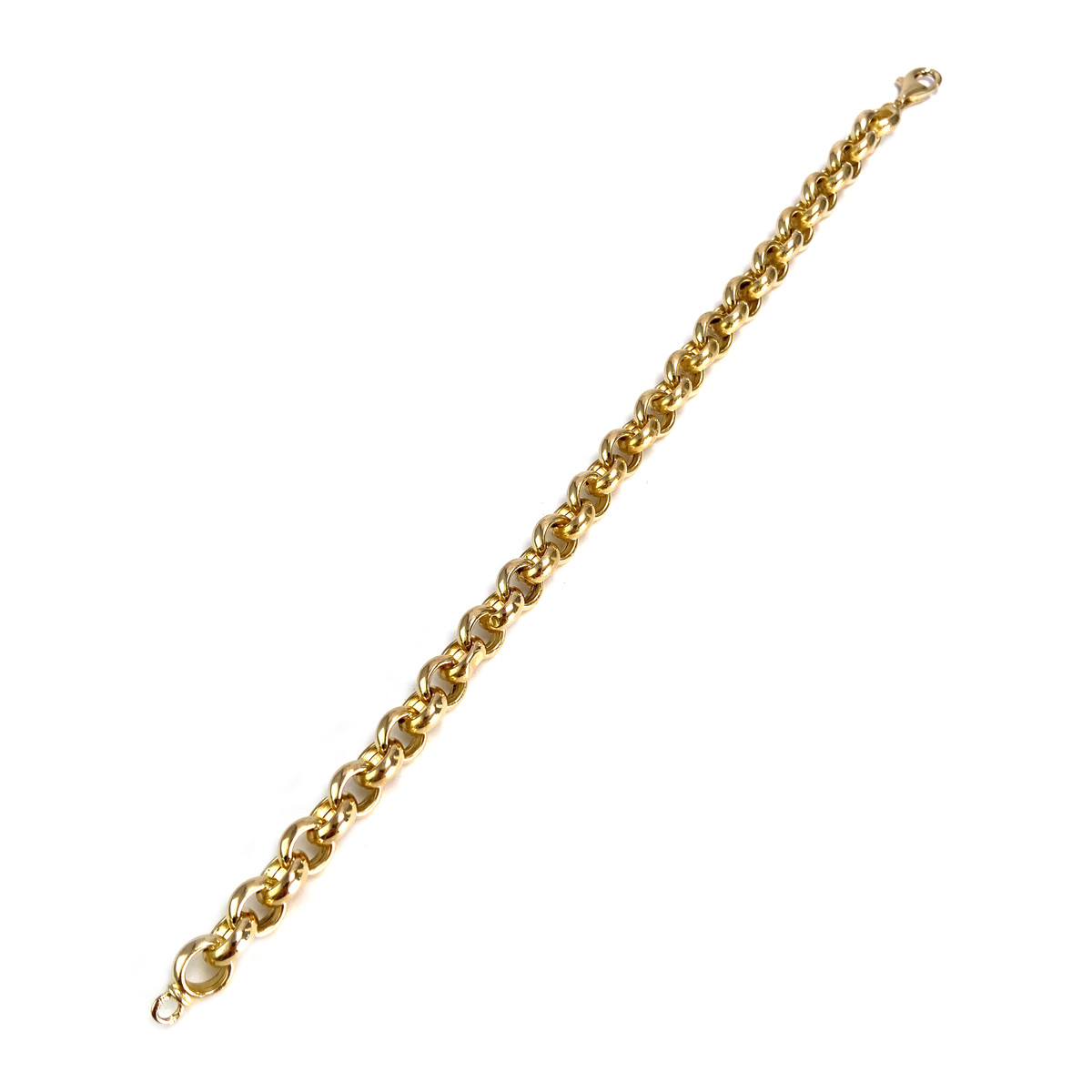 Bracelet d'occasion or 750 jaune maille jaseron - vue 2