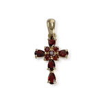 Croix d'occasion or 750 jaune grenat - vue 1
