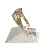 Bague d'occasion or 585 jaune coeur zirconias - vue 2