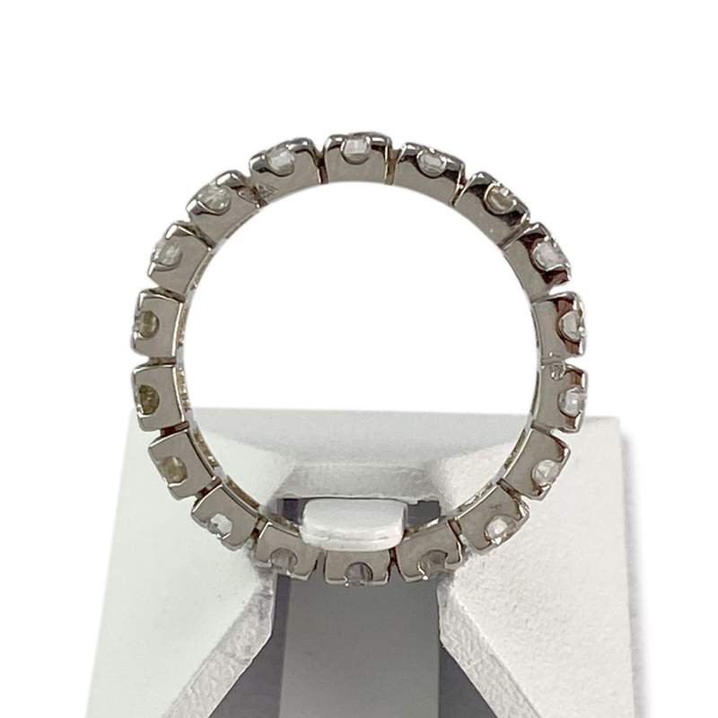 Bague d'occasion or 750 blanc diamants - vue 3