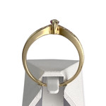 Bague d'occasion or 750 jaune rubis diamants - vue 3