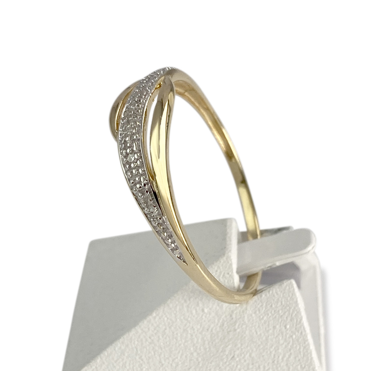 Bague d'occasion 2 tons 750 diamants - vue 2