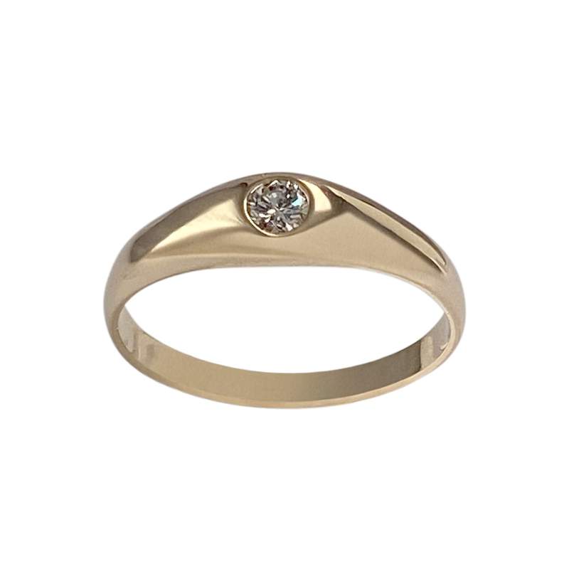 Bague d'occasion or 750 jaune diamant - vue 1