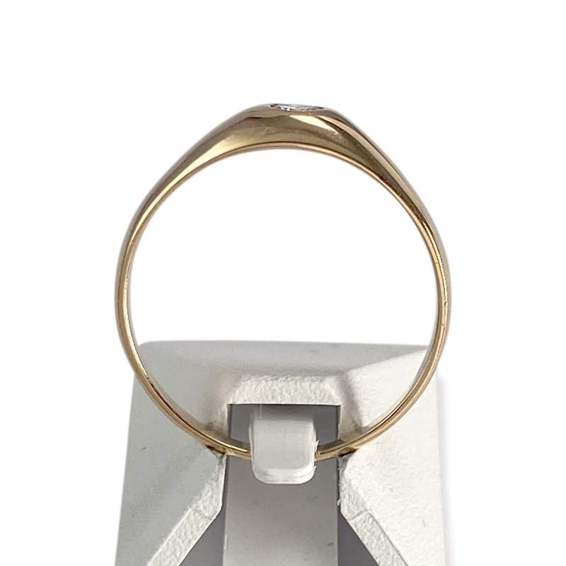 Bague d'occasion or 750 jaune diamant - vue 3