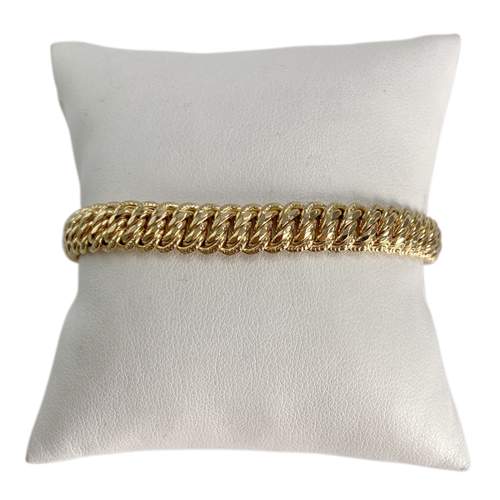 Bracelet d'occasion or 750 jaune maille américaine