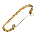 Bracelet d'occasion or 750 jaune maille américaine - vue 2