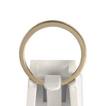 Bague d'occasion or 375 jaune diamants - vue 3