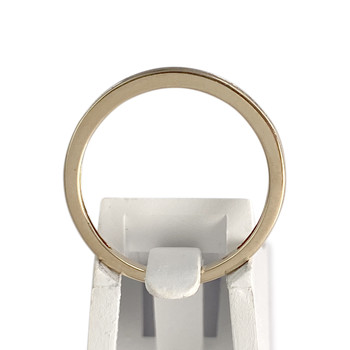 Tweedehands gouden ring 375 gele diamanten