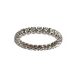Bague d'occasion or 750 blanc diamants - vue 1