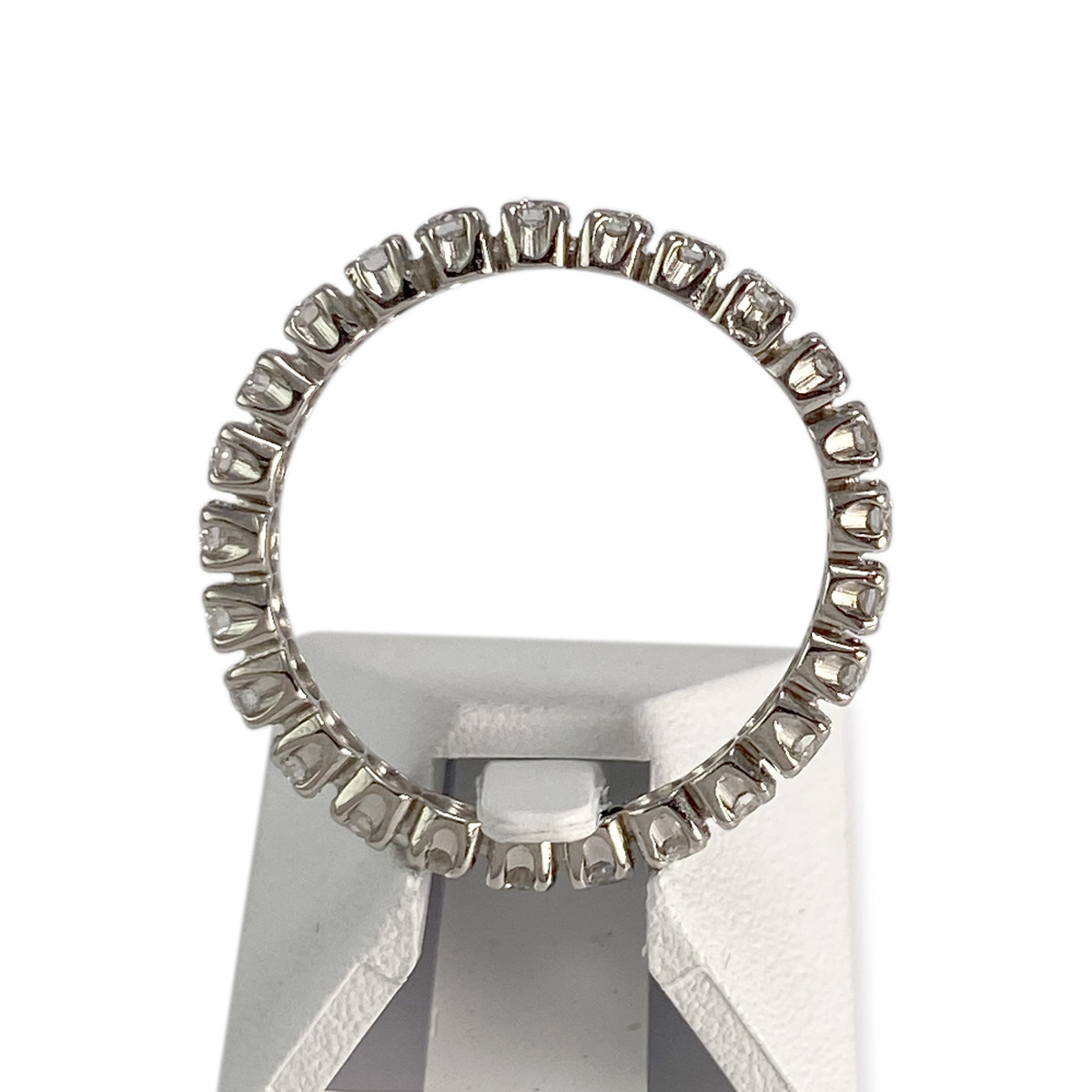 Bague d'occasion or 750 blanc diamants - vue 3