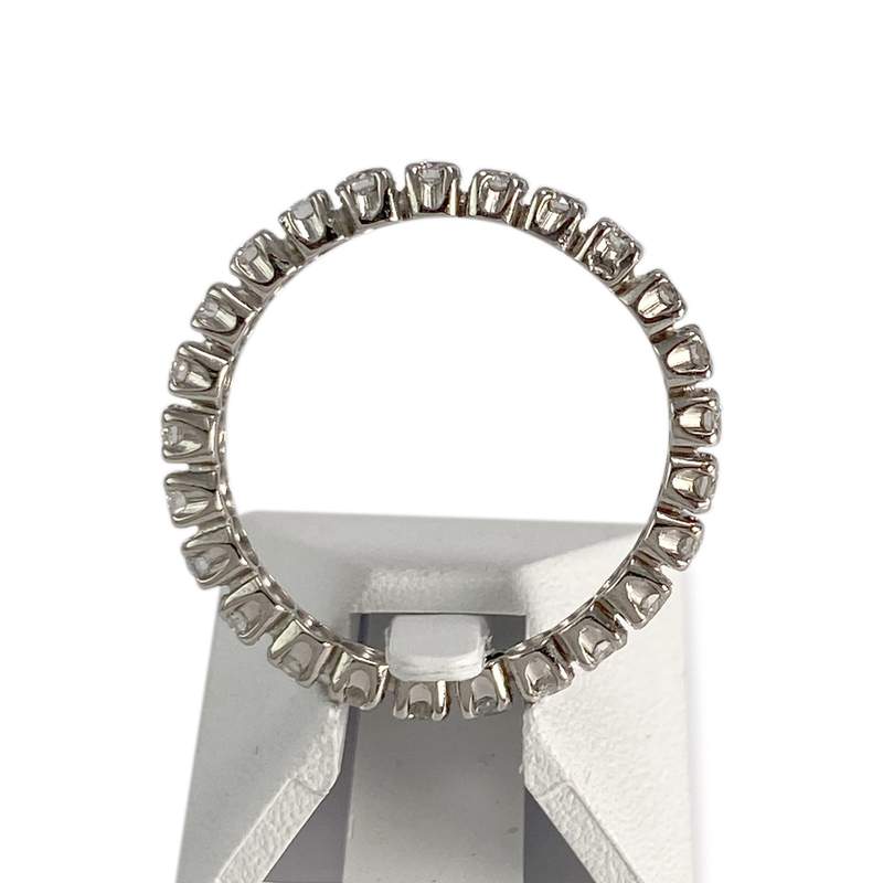 Bague d'occasion or 750 blanc diamants - vue 3