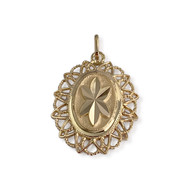 Second-hand pendant in 750 yellow gold
