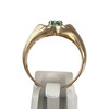 Tweedehands goud 750 2 toon smaragd ring - vue V3