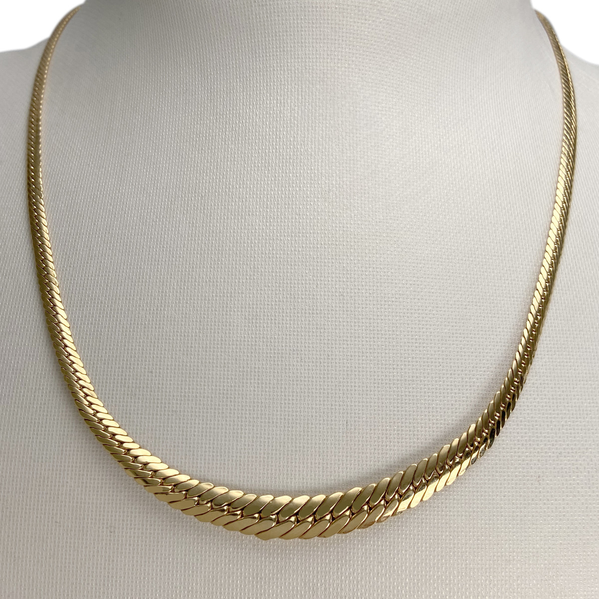 Collier d'occasion or 375 jaune poli maille anglaise 42 cm - vue 2