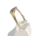 Bague d'occasion or 750 2 tons diamants - vue 2