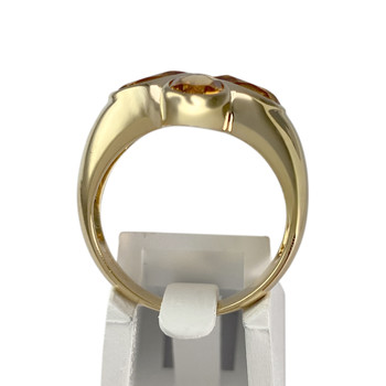 Bague d'occasion or 750 jaune citrines