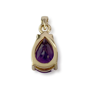 Pendentif d'occasion or 750 jaune améthyste