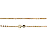 Collier d'occasion or 750 jaune maille forçat - vue 3