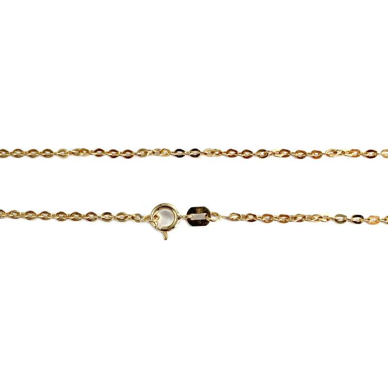 Collier d'occasion or 750 jaune maille forçat - vue 3