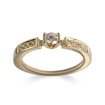 Bague d'occasion or 750 jaune diamants