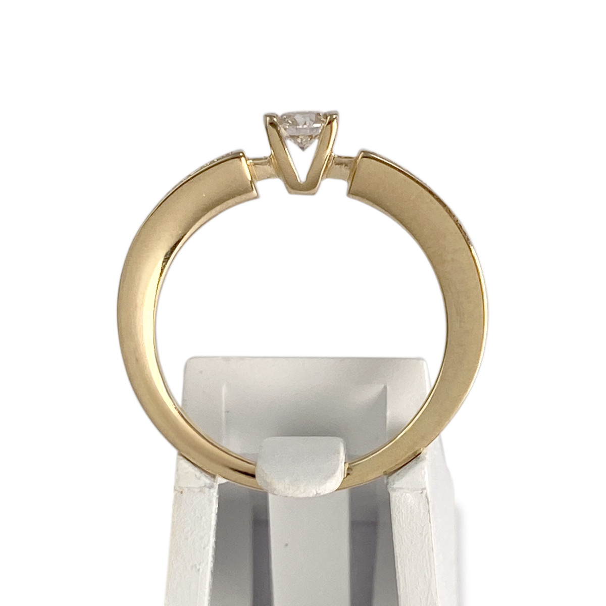 Bague d'occasion or 750 jaune diamants - vue 3