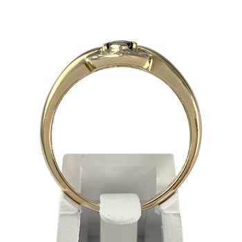 Bague d'occasion or 750 2tons diamants saphirs