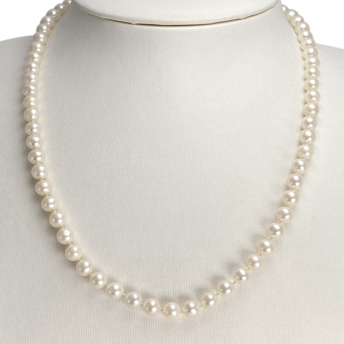 Collier d'occasion or 750 jaune perle de culture de chine - vue 2