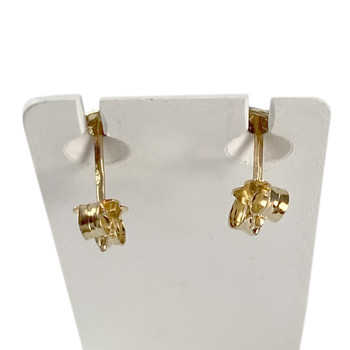 Boucles d'oreilles d'occasion  or 750 2 tons saphirs