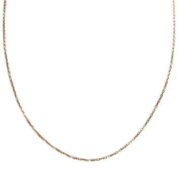 Tweedehands gouden ketting 750 geel gaas forcat