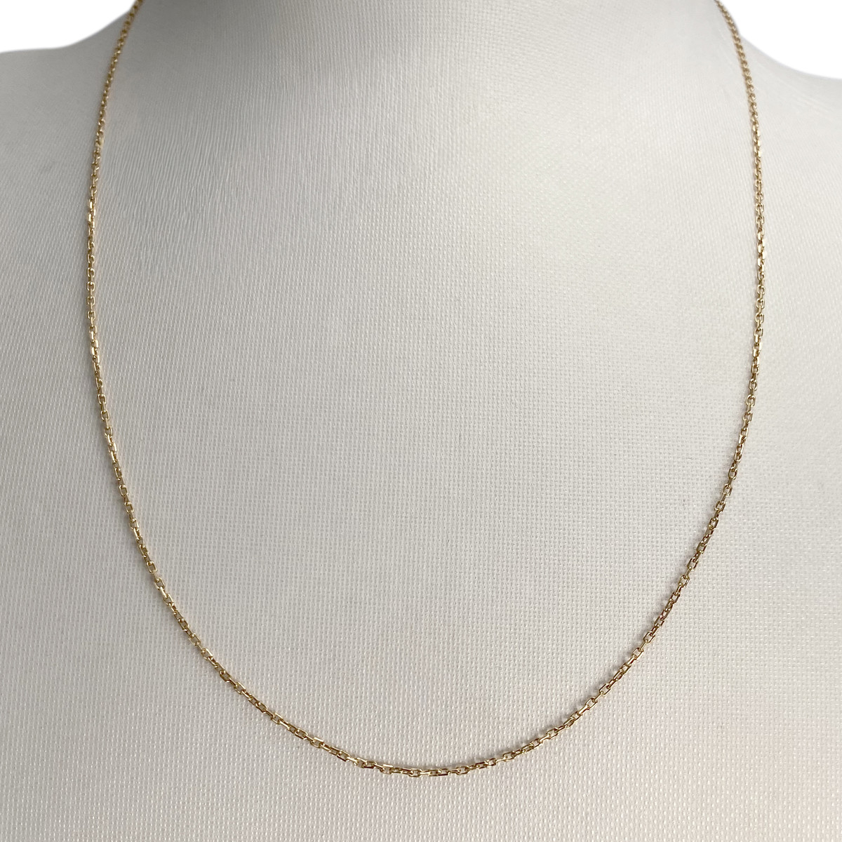 Chaîne d'occasion or 750 jaune maille forcat - vue 2