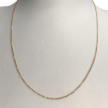 Tweedehands gouden ketting 750 geel gaas forcat