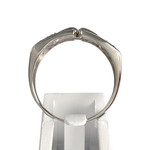 Bague d'occasion or 750 blanc diamants - vue 3