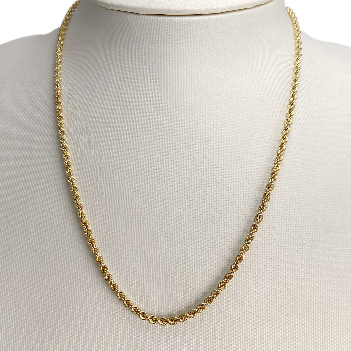 Collier d'occasion or 375 jaune maille torsadée - vue 2