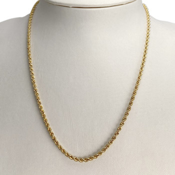 Collier d'occasion or 375 jaune maille torsadée