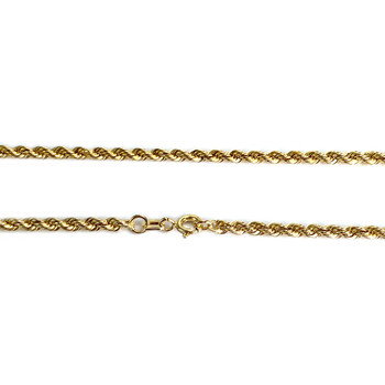 Collier d'occasion or 375 jaune maille torsadée