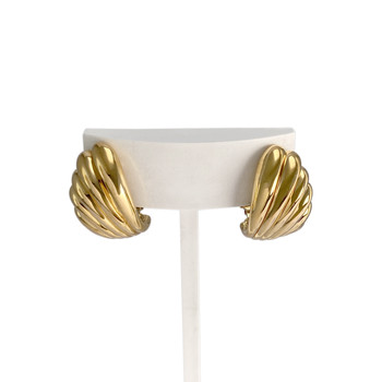 Tweedehands oorbellen in 750 geel goud