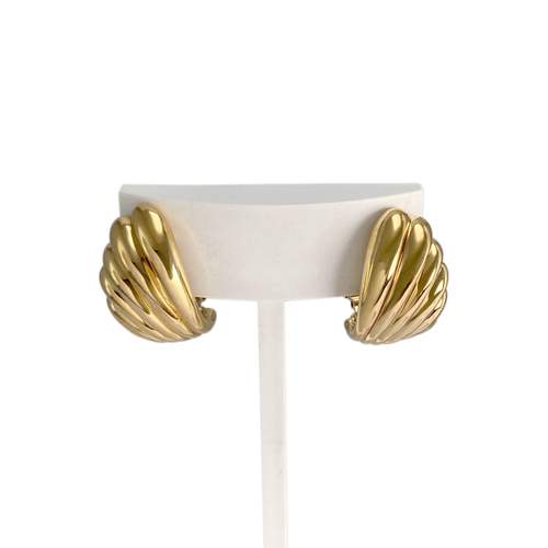 Boucles d'oreilles d'occasion or 750 jaune
