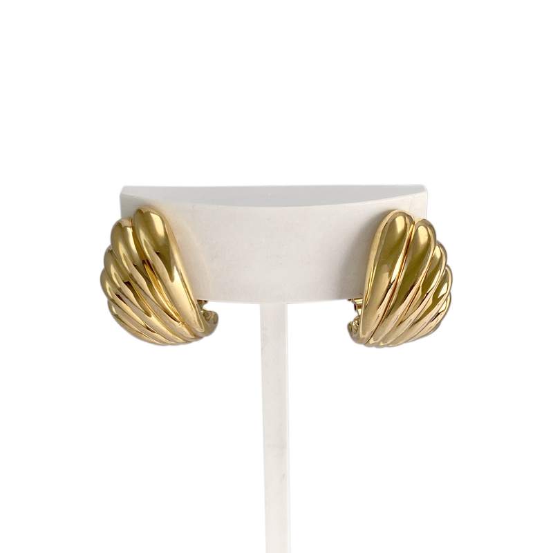 Boucles d'oreilles d'occasion or 750 jaune - vue 1