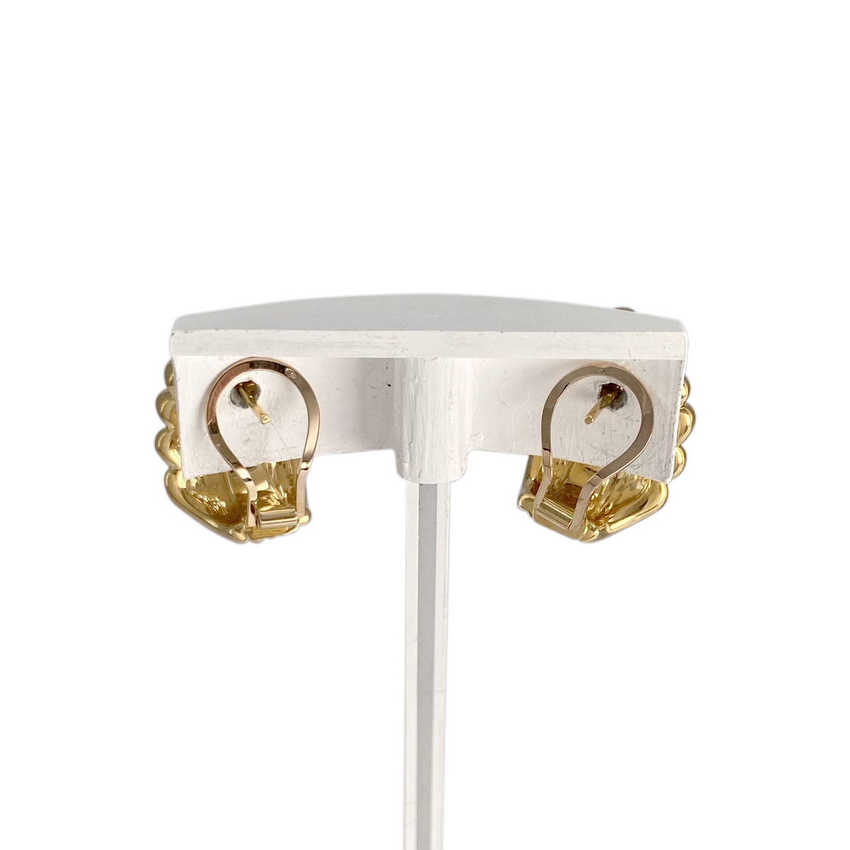 Boucles d'oreilles d'occasion or 750 jaune - vue 3