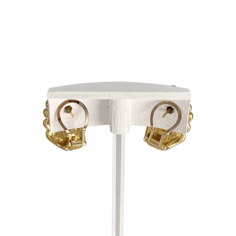Boucles d'oreilles d'occasion or 750 jaune - vue 3