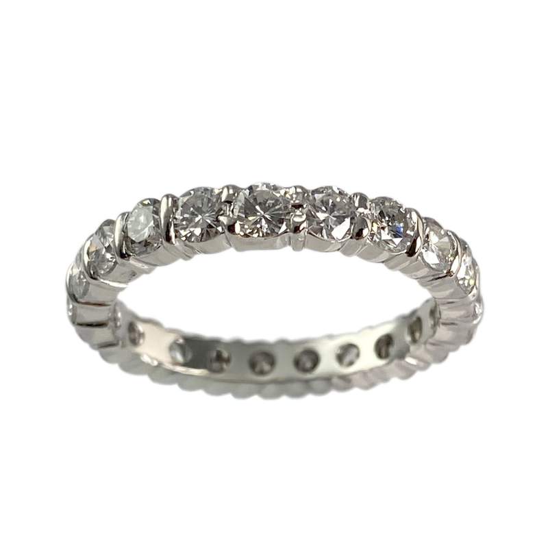 Bague d'occasion or 750 blanc diamants - vue 1
