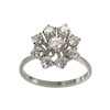 Bague d'occasion or 750 blanc diamants - vue V1